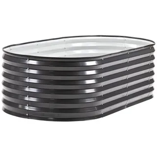DEMA Metall Hochbeet 160 x 80 x 45 cm Anthrazit