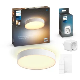 Philips Hue Bundle Deckenleuchte Enrave M Ø 38,1 cm inkl. Dimmer und SmartPlug