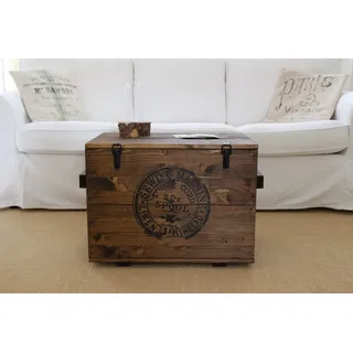 Uncle Joe ́s Truhe Couchtisch Braun Nussbaum 40 x 47 x 40 cm