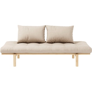 Karup Design Daybett Pace (Set, 2 tlg), aus massiven Kiefernholz, inkl. Futonmatratze beige