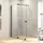 Pure Walk-In-Dusche links 140 x 200 cm schwarz/transparent XT0105123322