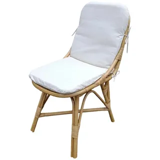 Rattani Rattanstuhl Rattanstuhl Rattansessel / Rattanstuhl Lindsey Fb. honig, Inkl. Kissen in Uni Living