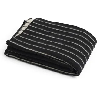 Outdoor Market Picknickdecke gestreift 130 x 180 cm, schwarz