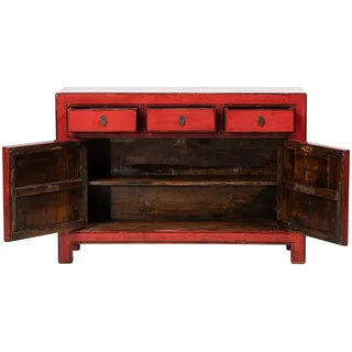 Antikes Sideboard chinesische Kommode rot #M-SID-YF93