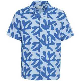 !Solid Kurzarmhemd Blau XL