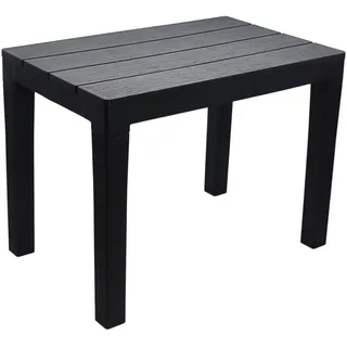 Möbelbörse Gartentisch Campingtisch Balkontisch Beistelltisch Gartenmöbel Terrasse Lounge Tisch - Wetterfest - Kunststoff - Anthrazit