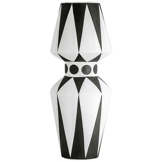 Nordic kreative schwarz weiß keramik vase abstrakt blumenarrangement blume retro home handwerk dekoration