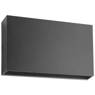 LINDBY Außenwandleuchte Kunststoff 3,9 cm x 20 cm x 12,5 cm 1-flammig schwarz