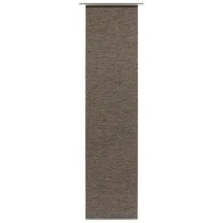 GARDINIA Flächenvorhang Natur-optik Klettband 60 x 245 cm teak