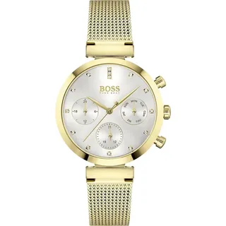 Hugo Boss Damenuhr Chronograph Edelstahl gold - Gold
