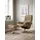 Relaxsessel Mayfair Mikrofaser 92 x 103 x 79 cm Braun mit Hocker