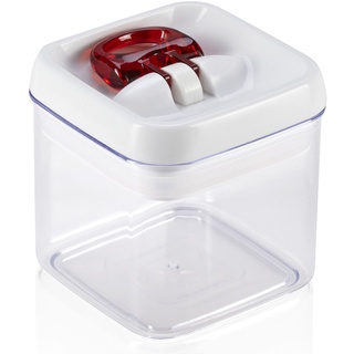 Leifheit 31207 rechteckig Box 0.4L rot, transparent, Weiß 1Stück (S) lebensmittellagerungbehälter Aufbewahrungsbehälter (1 Stück (S))