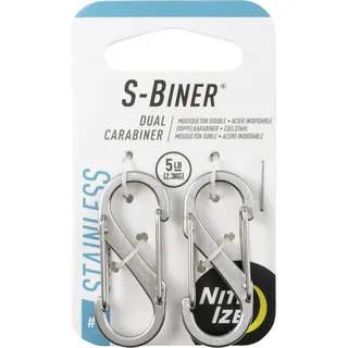 NITE IZE Karabiner 39,6 mm x 14,2 mm 2 St. Grau/Silber