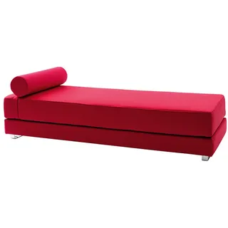 Softline Schlafsofa Lubi Filz rot, Designer Kurt Brandt, 82x44 cm