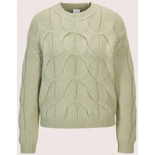 Madeleine Longpullover Zopfmuster Grün 34