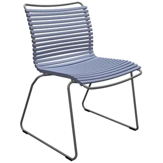 Outdoor Stuhl Click ohne Armlehne taubenblau