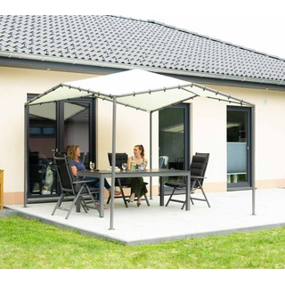 ShelterLogic Stahl Pavillon Canopy Pacifica 1010 | Hellgrau | 317x317 cm