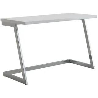 KADIMA DESIGN Schreibtisch SARNOT: Hochglanz-Design, Metallgestell, 120x55x76 cm,