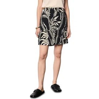 Damen Gemusterter Paperbag Rock - 42