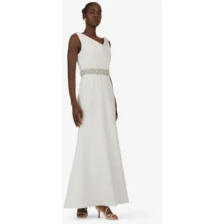 Kraimod Brautkleid mit Wasserfallkragen & Glitzergürtel weiß 46