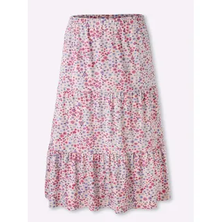 Classic Basics Jersey-Rock Damen Floral Rosa 48