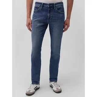 Mavi Jeans Skinny Fit Dunkle Waschung 5-Pocket Reißverschluss Größe: 33W / 32L - Blau