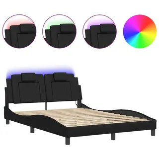 vidaXL Viana 120 x 200 cm Schwarz