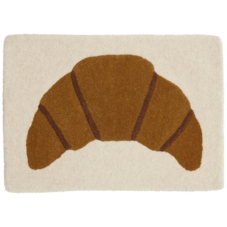 OYOY - Croissant Kinderteppich, 45 x 65 cm, braun