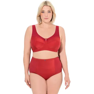Ulla Popken Damen große Größen Übergrößen Plus Size Entlastungs-BH, Struktur, ohne Bügel, Cup C - H - 130C