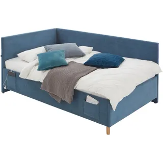 Meise Möbel Polsterbett Cool 120 x 200 cm ocean + Rückenelement
