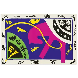 Wandbild ARTLAND "Pferd, Kunstreiterin und Clown. 1947", bunt (farbe bild(er): farbig), B:120cm H:80cm, Alu Dibond, Bilder, als Alubild, Leinwandbild, Poster, Wandaufkleber in verschied. Größen