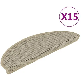vidaXL Stufenmatte 65 x 21 cm Hellbeige