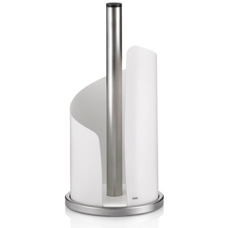 Kela 11201 Küchenrollenhalter, 15 cm Durchmesser, Edelstahl/Metall, Stella, Weiß