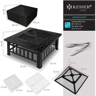 Kesser Feuerschale Ø 81 cm Schwarz