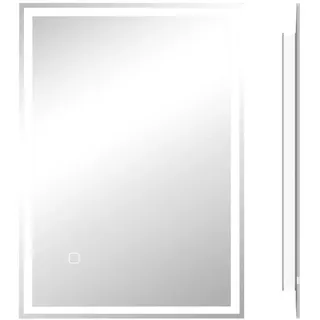 Homcom Badspiegel 700 x 500 mm Silber