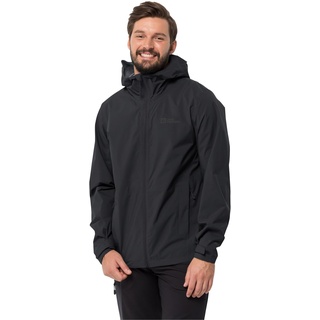 Jack Wolfskin Herren ELSBERG 2.5L JKT M Wetterschutzjacke, Black, XL