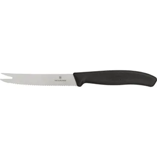 Victorinox Tomatenmesser, Schwarz, Metall, 22 cm, Kochen, Küchenmesser, Kochmesser