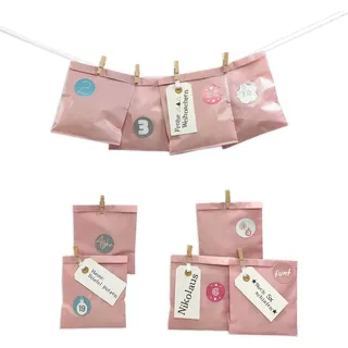 Frau WUNDERVoll® Frau WUNDERVoll DIY Adventskalender zum Befüllen 13x16,5cm
