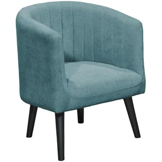 Livetastic Cocktailsessel, Türkis, Holz, 61x82x58 cm, Wohnzimmer, Sessel, Cocktailsessel