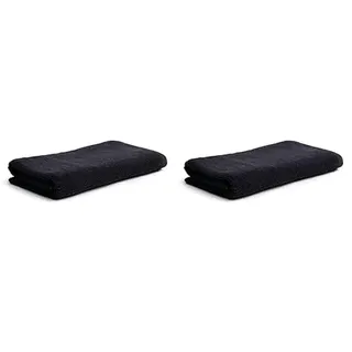 Möve Superwuschel Saunatuch 80 x 200 cm aus 100% Baumwolle, Dark Grey (Packung mit 2)