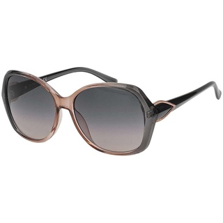 BEZLIT Eyewear Pilotenbrille Rundglas Designer Damen Sonnenbrille (1-St) mit schwarz, braun und violetten Linsen rosa