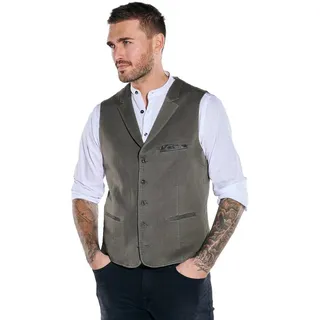 Emilio Adani Herren Sakko-Weste mit Reverskragen braun slim fit uni Reverskragen - 52