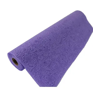 Tischläufer Rolle 5 m x 50 cm – Tischband für Party & Feier – Tischdeko für Geburtstag, Hochzeit, Taufe, Kommunion, Konfirmation & Firmung (lila)