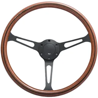 IBNA Rennlenkrad 15 Zoll 380 Mm Holz-Sportlenkrad Universal(D)