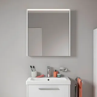 Duravit D-Code 650 cm weiß mit Beleuchtung und Steckdose
