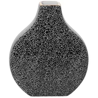 Fink Vase "Minta" in Schwarz/ Gold - H. 23 cm - B. 19,5 cm | Gr.: onesize