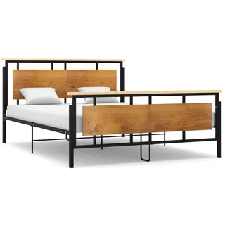 vidaXL Enisa 160 x 200 cm Schwarz