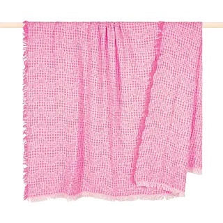 PAD Waffle Kuscheldecke 130 x 170 cm Pink