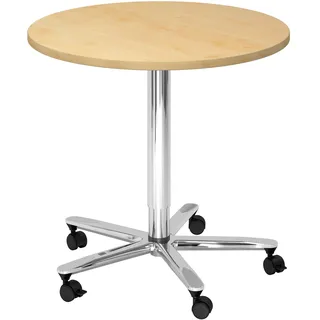 bümö Säulenhubtisch 80 x 74 x 80 cm braun