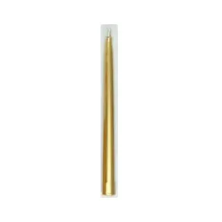 DUNI Spitzkerzen 180337 , Farbe: gold, 1 Karton = 10 x 10 Stück
